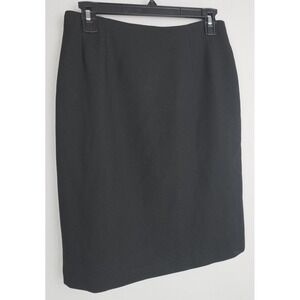 Nygard Collection Skirt Women's 8 Black Lined Pencil Workwear Career